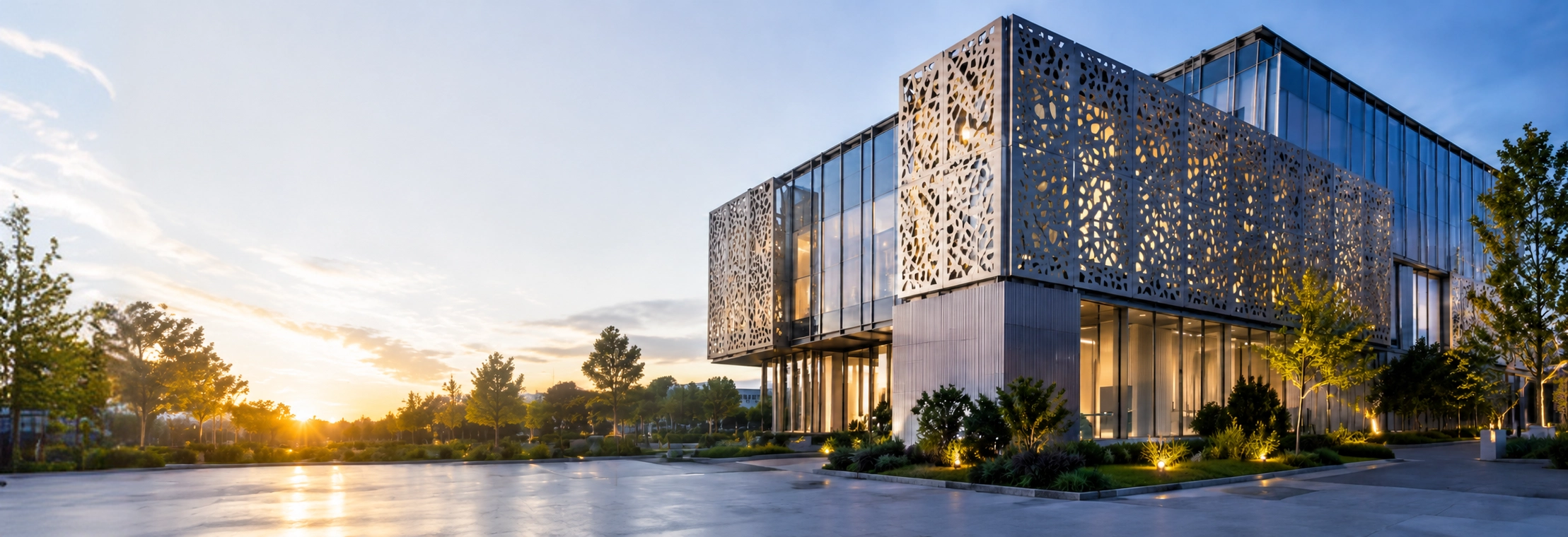 Aluminum facade